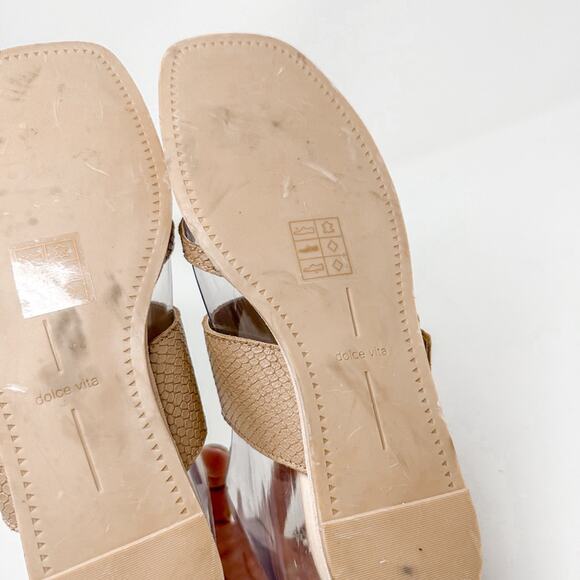 NEW Dolce Vita Perris Leather Double Strap Slide Sandal, Size 6.5, MSRP $100 - Picture 9 of 13